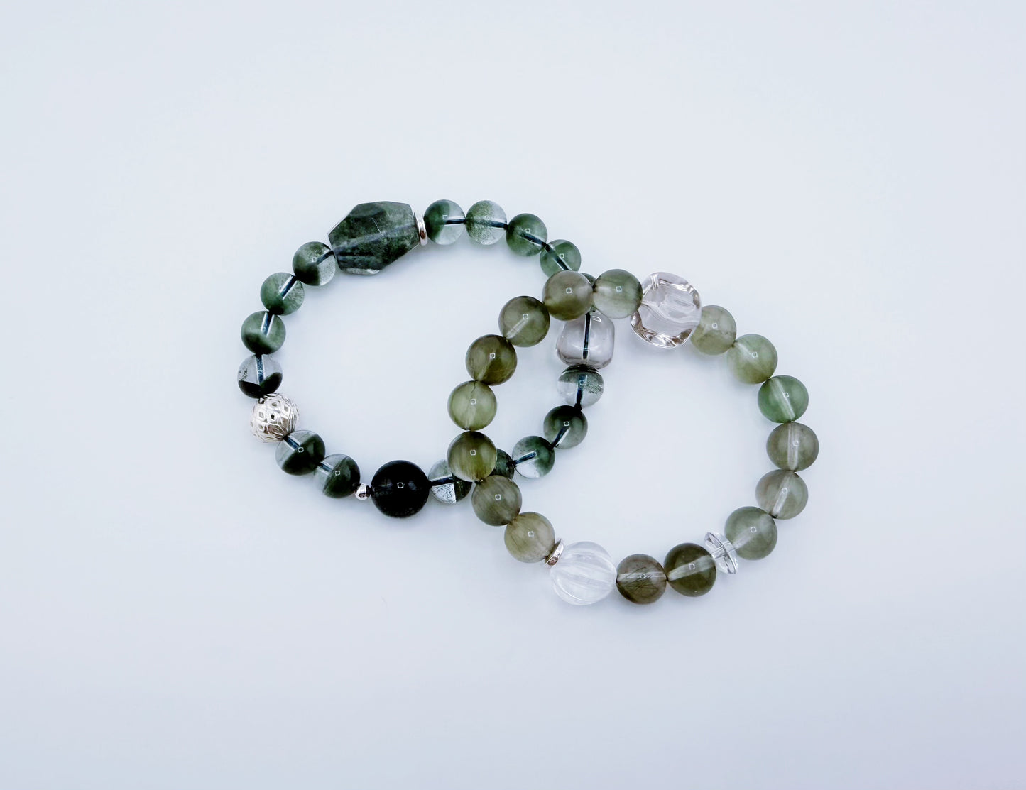 【NEW2026】【珍品限定】綠幽靈髮晶聚寶盆手鍊