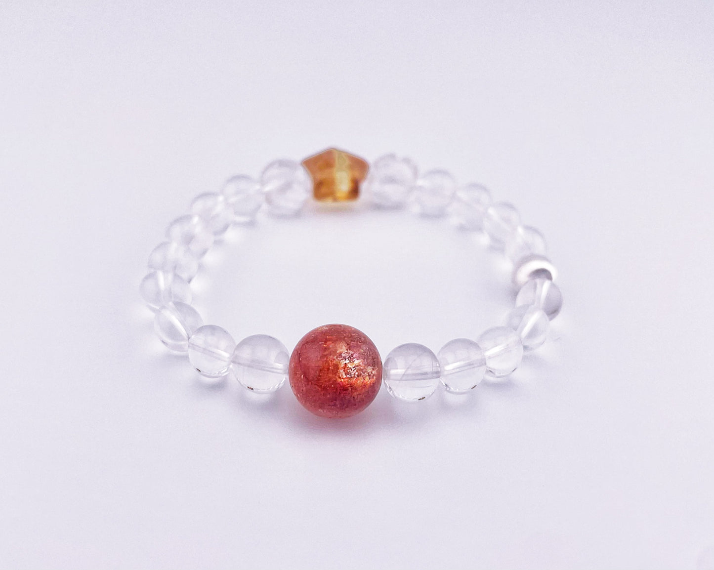 【夏季新品】金太陽藍針水晶手鍊