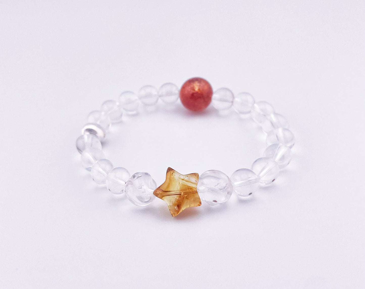 【夏季新品】金太陽藍針水晶手鍊
