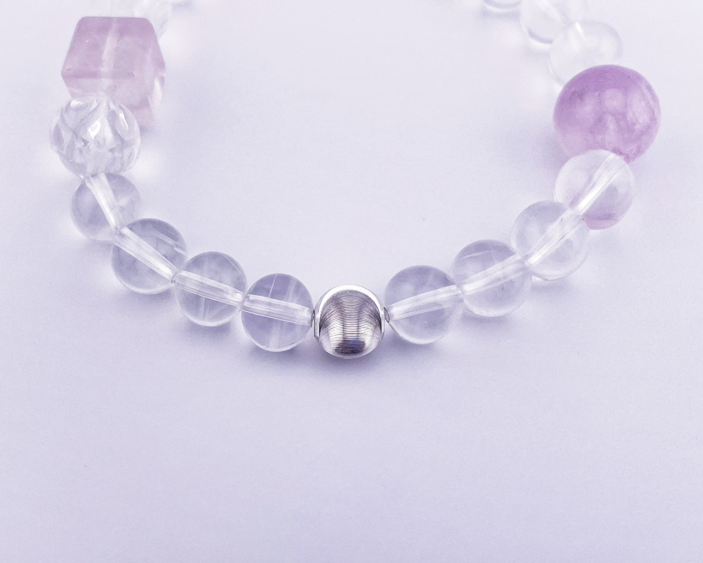 【夏季新品】紫鋰輝藍針水晶手鍊