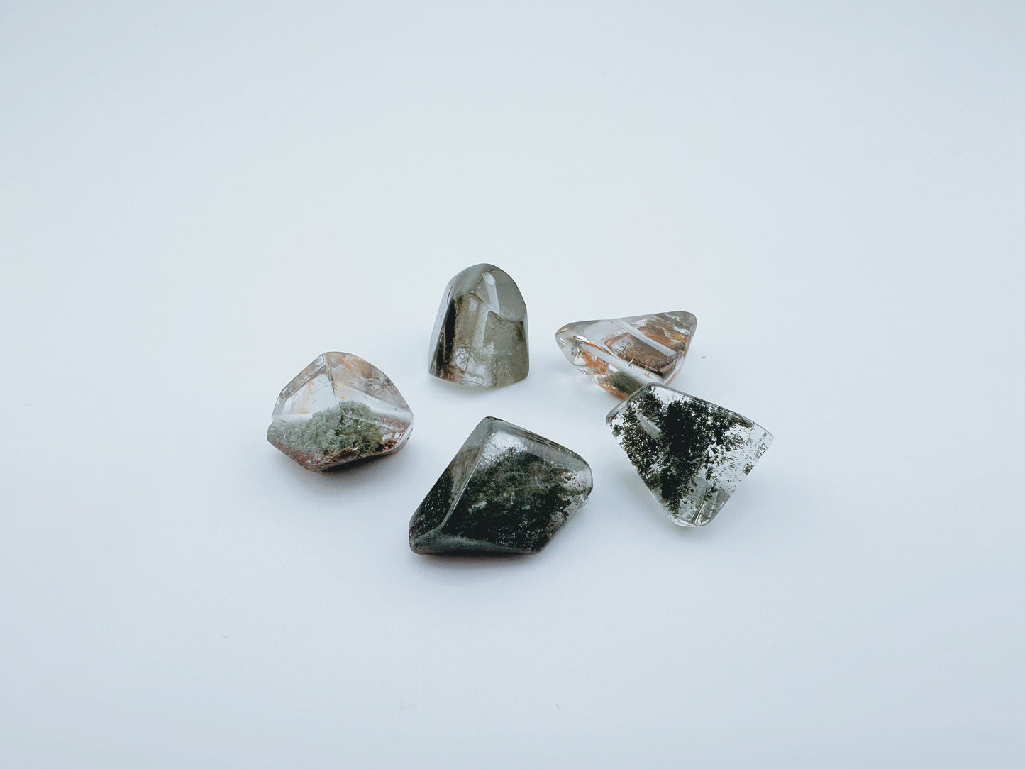 【NEW】天然綠幽靈原石白水晶手鏈