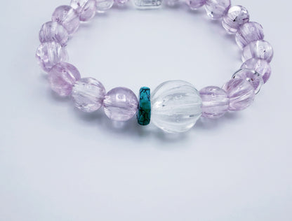 【NEW2026】冰種拉絲透體紫鋰輝星運手鍊