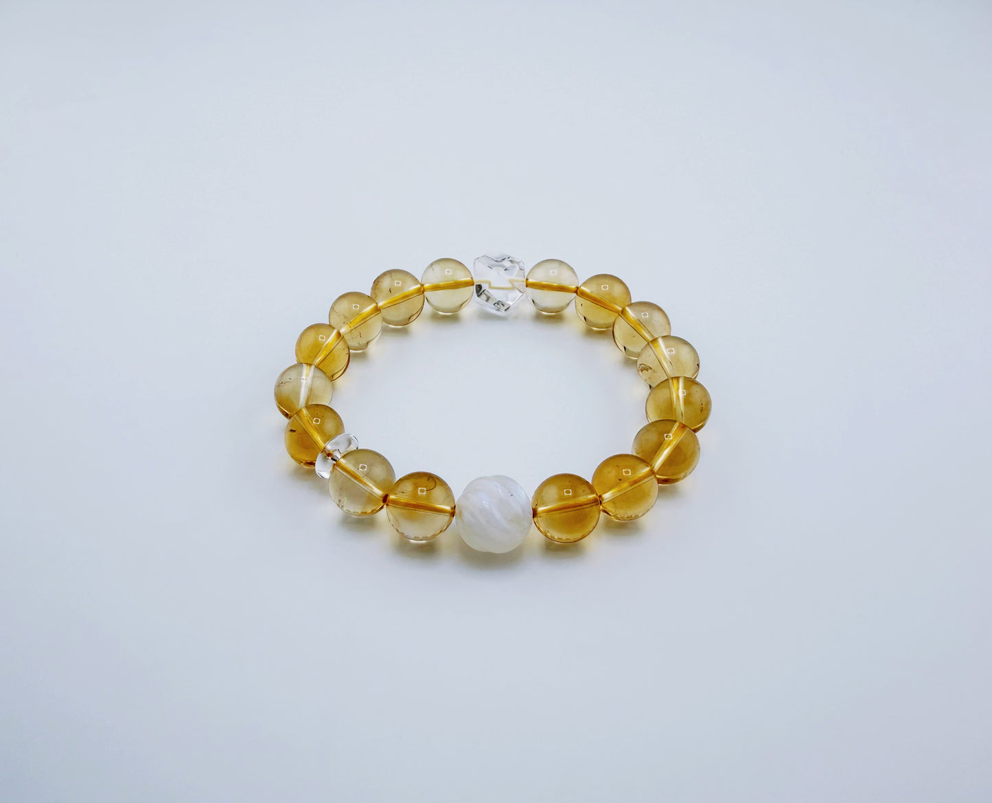 【NEW2026】【珍品】天然黃水晶星運手鍊