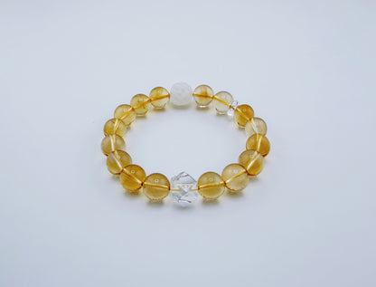 【NEW2026】【珍品】天然黃水晶星運手鍊