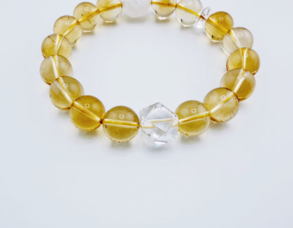 【NEW2026】【珍品】天然黃水晶星運手鍊