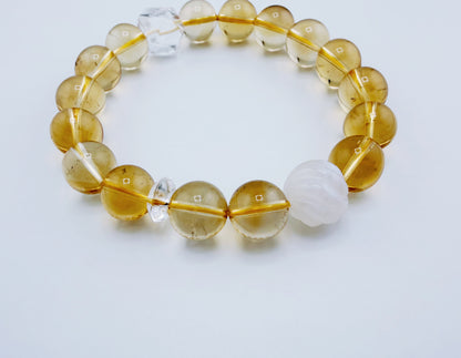 【NEW2026】【珍品】天然黃水晶星運手鍊