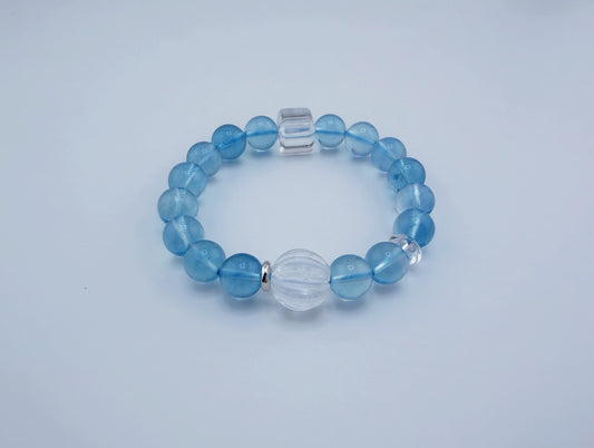 【NEW2026】【珍品】藍水晶星運手鍊