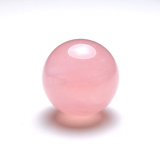 【品質優選】天然粉水晶球5-6cm